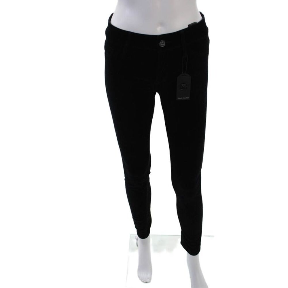 Black Orchid Women's Button Closure Pockets Skinny Pants Black Size 27